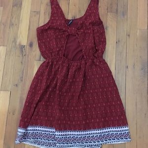 H&M Bow OpenBack Patterned Dress